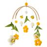 SANWOOD Baby Bed Bel Pasgeboren Gift Bij Bloemen String Wind Chime Auditieve Ontwikkeling Aandacht trekken EEN