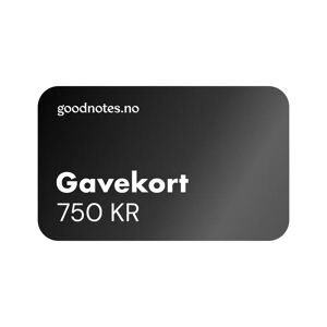 Goodnotes.No Gavekort, Kr 750.00