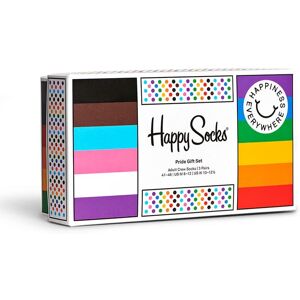 Happy Socks 3-Pack Pride Socks Gift Set, Beige, 41-46