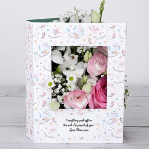 www.flowercard.co.uk Congratulations Flowers with Dutch Roses, Lisianthus, Chrysanthemums, Gypsophila and Pittosporum