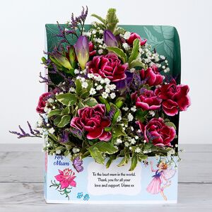 www.flowercard.co.uk Mother's Day Flowers with Lilac Freesias, Spray Carnations, Limonium and Pittosporum