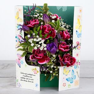 www.flowercard.co.uk Mother's Day Flowers with Lilac Freesias, Spray Carnations, Lilac Limonium and Gypsophila