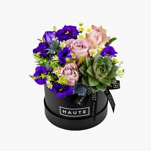 Haute Florist Serene Beauty - Mini Hat Box Flowers - Hat Box Flowers - Hat Box Flower Delivery - Luxury Hat Box Flowers - Flower Delivery