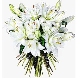 Haute Florist Double-Flowering Lilies - Flower Delivery - Luxury Flowers - Lily Bouquets - Flowers By Post - Send Flowers - Next Day Flowers