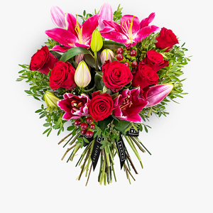Haute Florist Valentine's Roses & Lilies