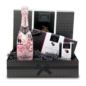 Chocolate Trading Co Summer Fruits, Chocolate and Rose Cava Small Gift Hamper