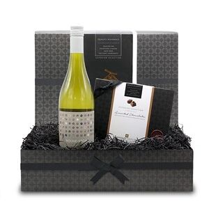 Chocolate Trading Co Chocolate and White Wine Small Gift Hamper