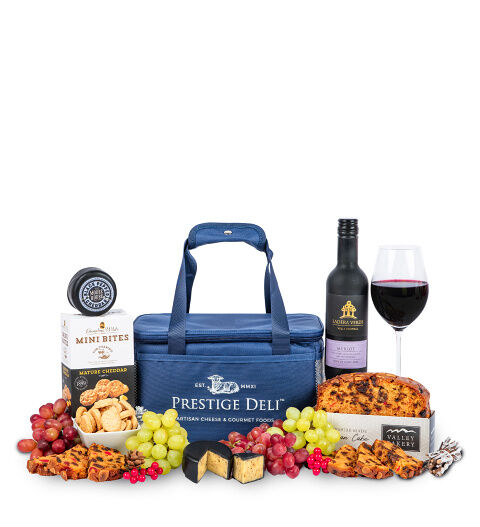 Prestige Hampers Wine and Cheese Selection - Wine and Cheese Hampers - Wine and Cheese Hamper Delivery - Wine and Cheese Gifts - Wine and Cheese Gift Baskets