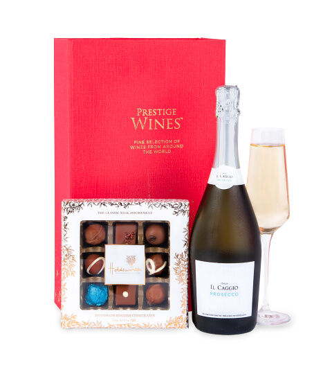 Prestige Hampers Prosecco and Chocolates - Prosecco Gifts - Prosecco Hampers - Prosecco Gift Delivery - Wine Gifts - Wine Gift Delivery - Wine Gifts UK