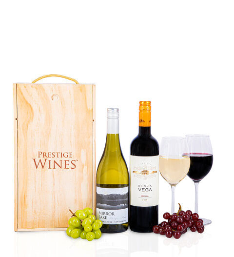 Prestige Hampers The Perfect Pair - Wine Hampers - Wine Gifts - Wine Gift Delivery - Wine Gifts UK - Send Wine