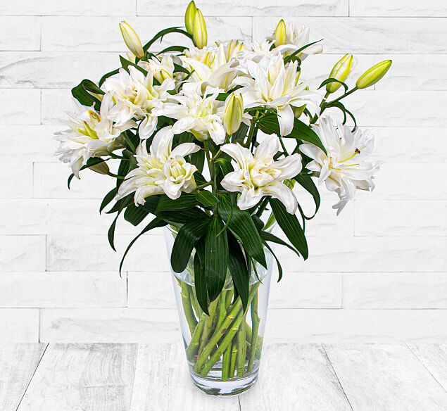 123 Flowers Double-Flowering Lilies - Flower Delivery - Flowers by Post - Send Flowers - Online Flower Delivery - Next Day Flowers