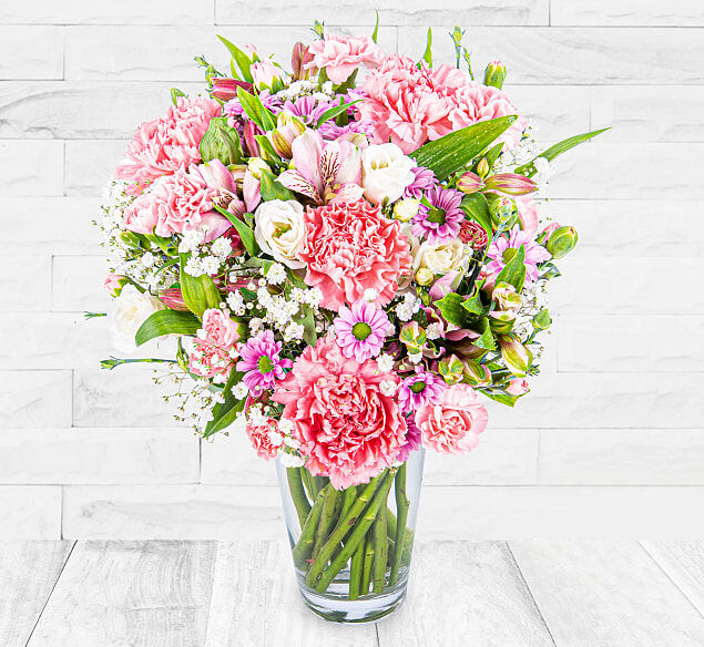 123 Flowers Classic Pretty & Pink - Flowers Online -  Flower Delivery By Post - Next Day Flower Delivery - Buy Birthday Flowers - Birthday Flower Delivery