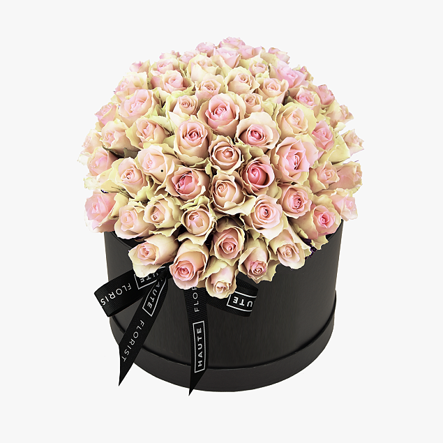 Beauty Hat Box - Hat Box Roses - Hat Box Flowers - Roses in a Hat Box - Hat Box Flower Delivery - Haute Florist