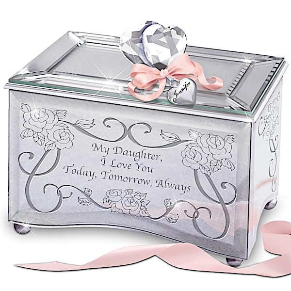 The Bradford Exchange "Today, Tomorrow & Always" Personalized Music Box for Daughters