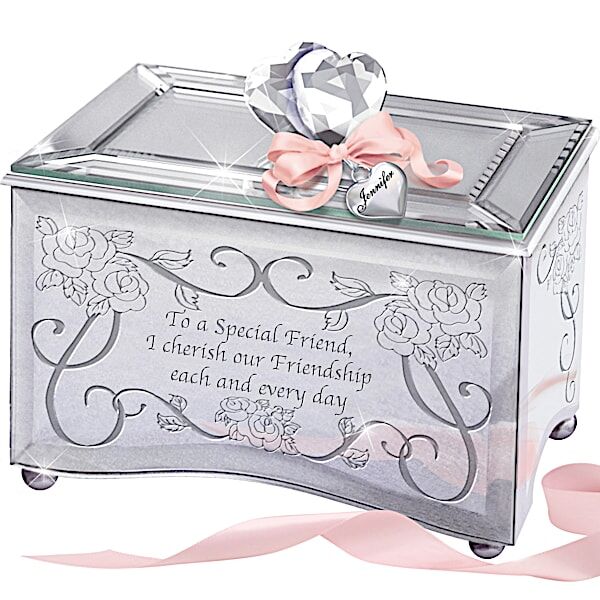 The Bradford Exchange Music Box: Reflections Of A Special Friend Personalized Music Box