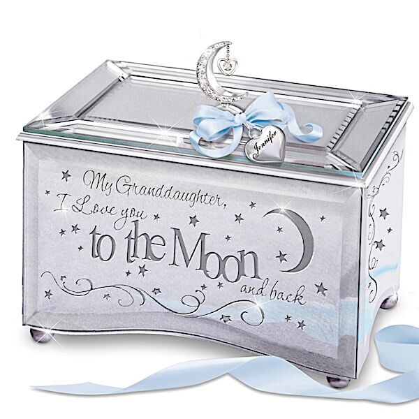 The Bradford Exchange Personalized Music Box for Granddaughters: Granddaughter, I Love You To the Moon
