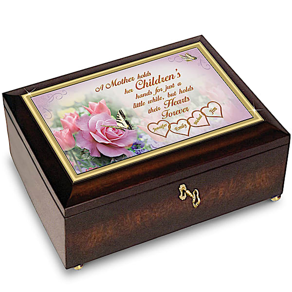 The Bradford Exchange A Mother's Love Music Box Personalized With Family Names: Bradford Exchange