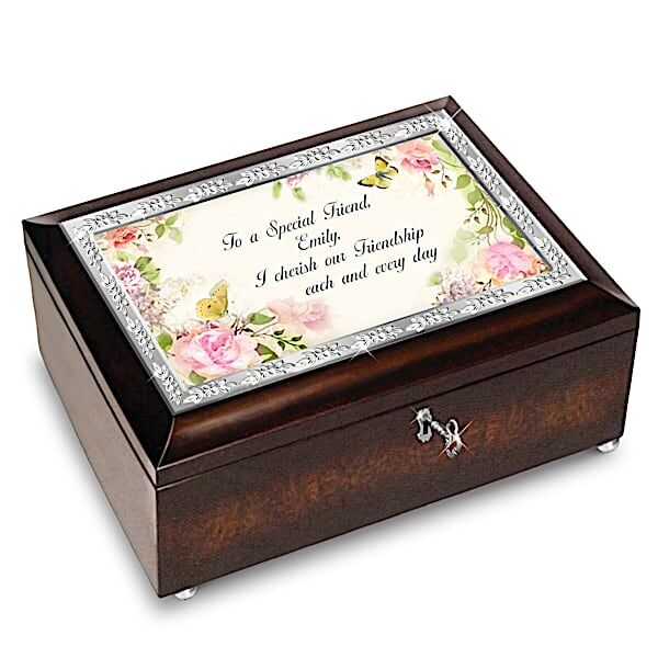 The Bradford Exchange To A Special Friend Personalized Music Box With Poem Card