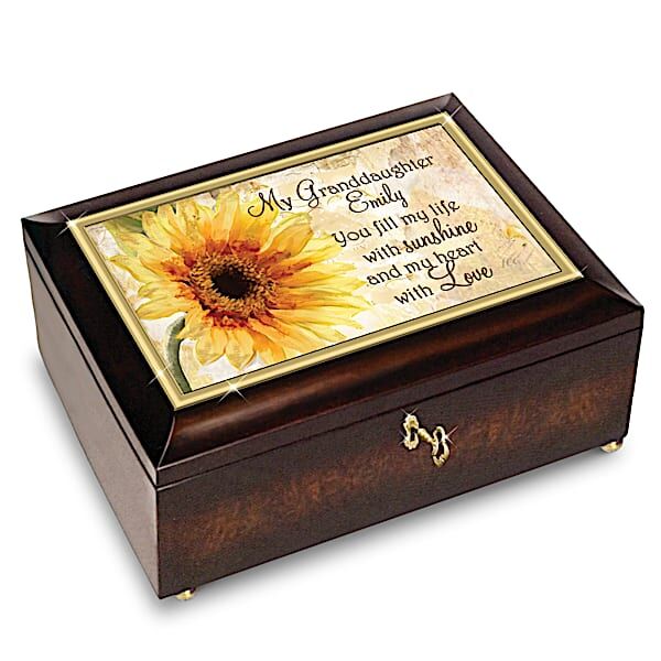 The Bradford Exchange Custom Music Box for Granddaughters with Original Poem Card: Bradford Exchange