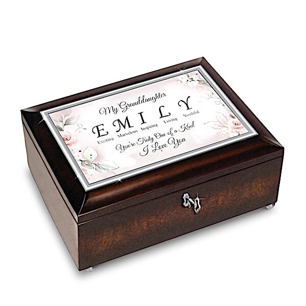 The Bradford Exchange Granddaughter Music Box With Name And Unique Traits