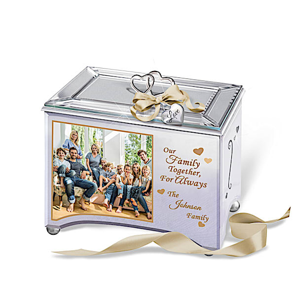 The Bradford Exchange Personalized Family Music Box With Family Photo And Name