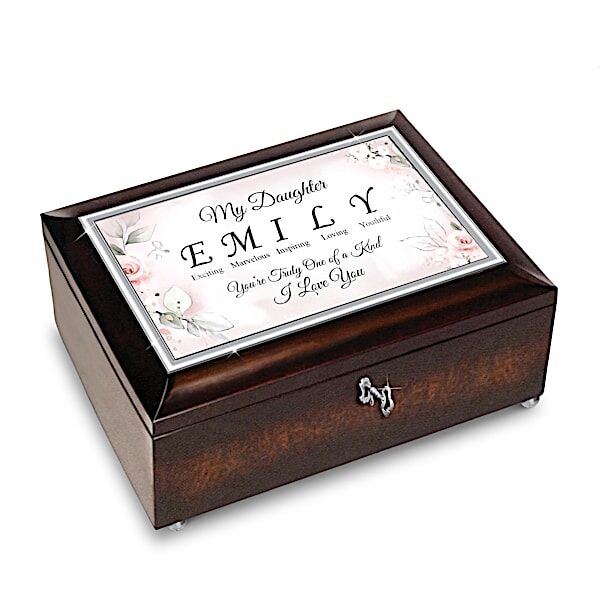 The Bradford Exchange Daughter Music Box With Name And Unique Traits