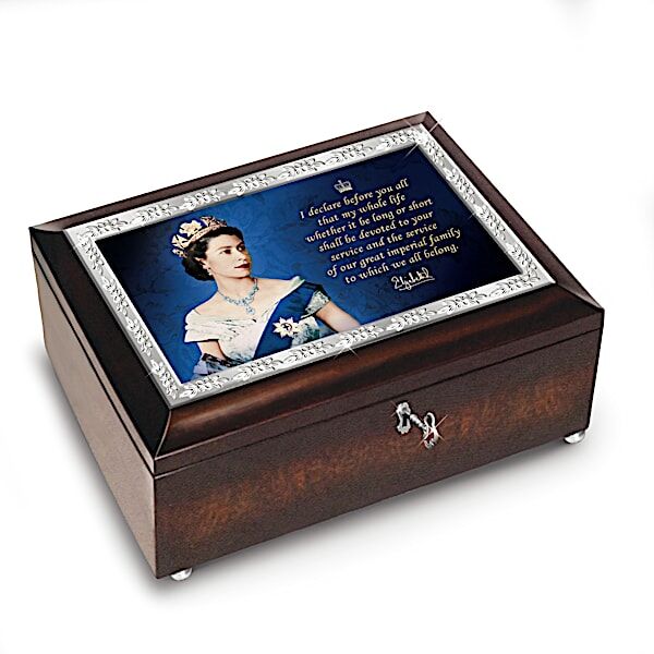 The Bradford Exchange Queen Elizabeth II Commemorative Music Box