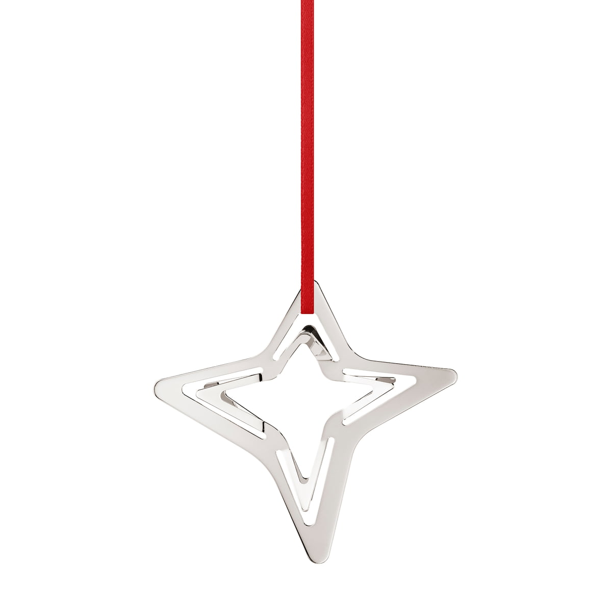 Jensen Georg Jensen - Holiday Ornament 2021 Vierstern, palladium