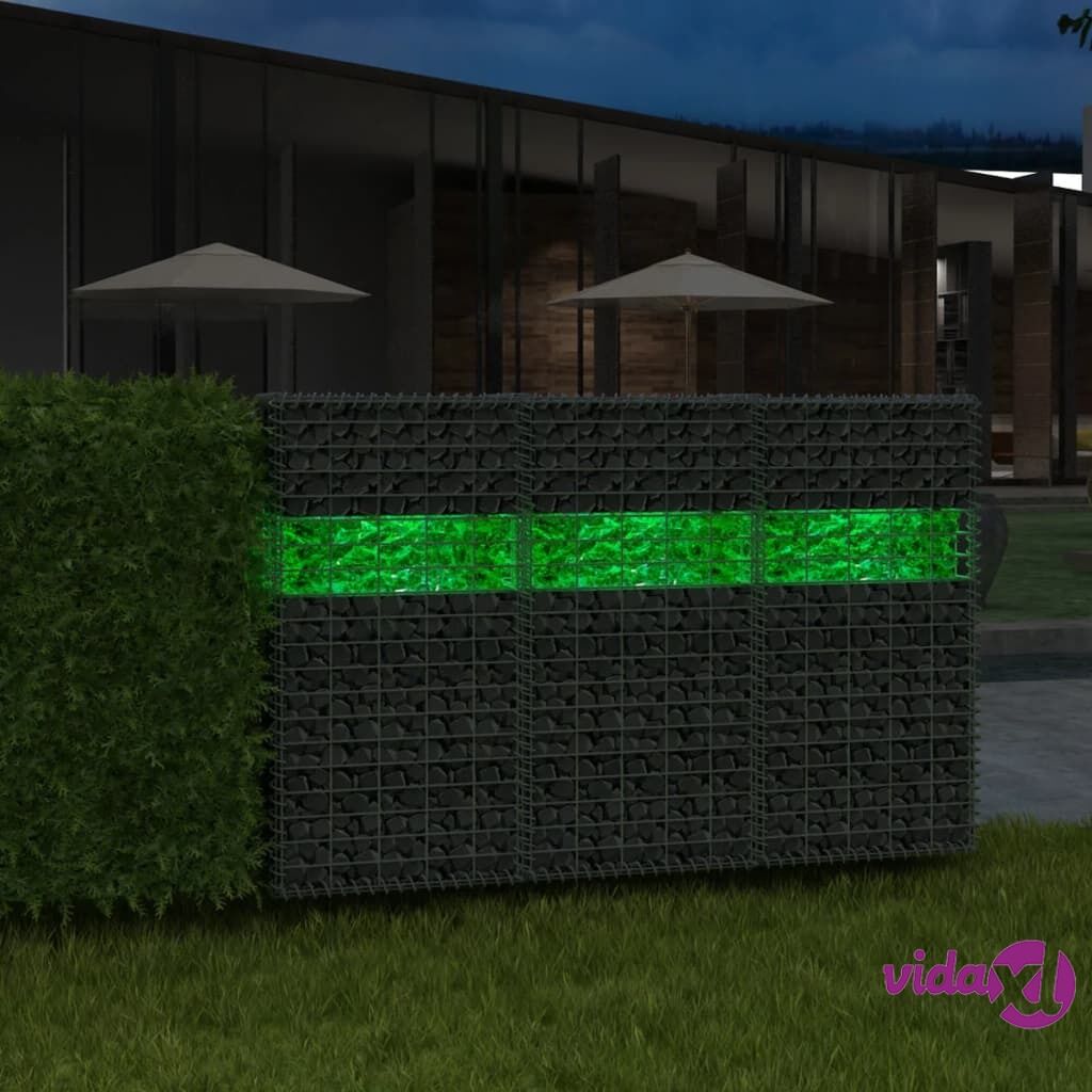 vidaXL Gabion Rocks Glass Green 60-120 mm 25 kg