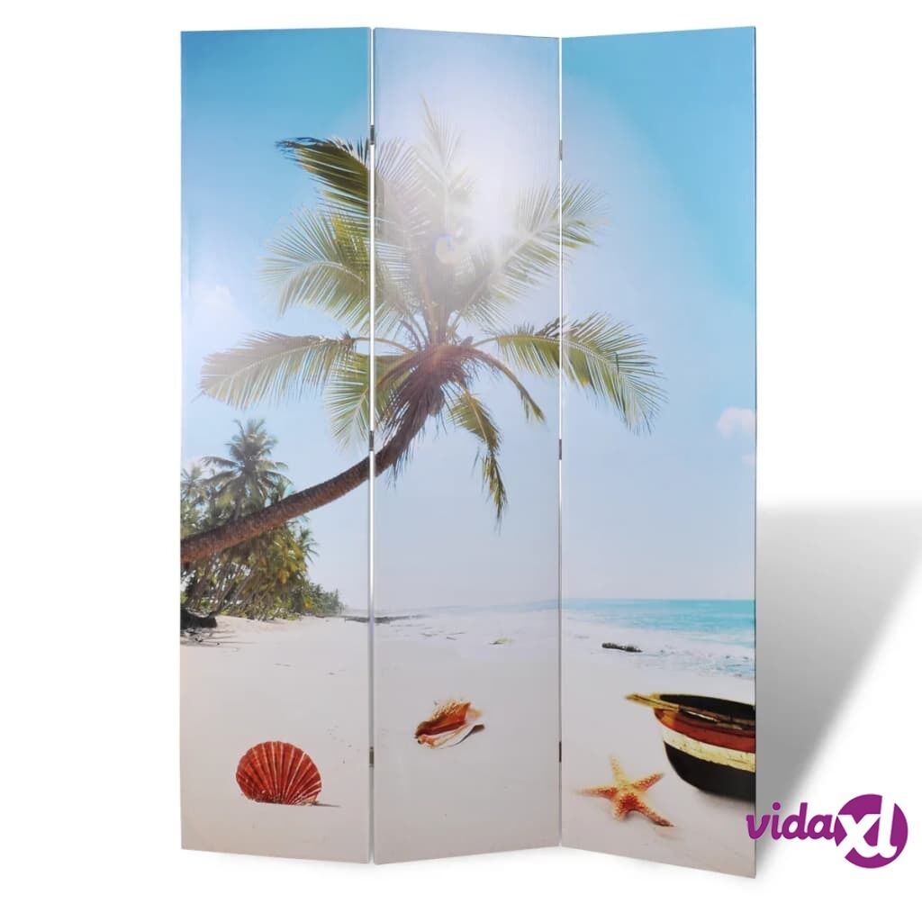 vidaXL Folding Room Divider 120x170 cm Beach