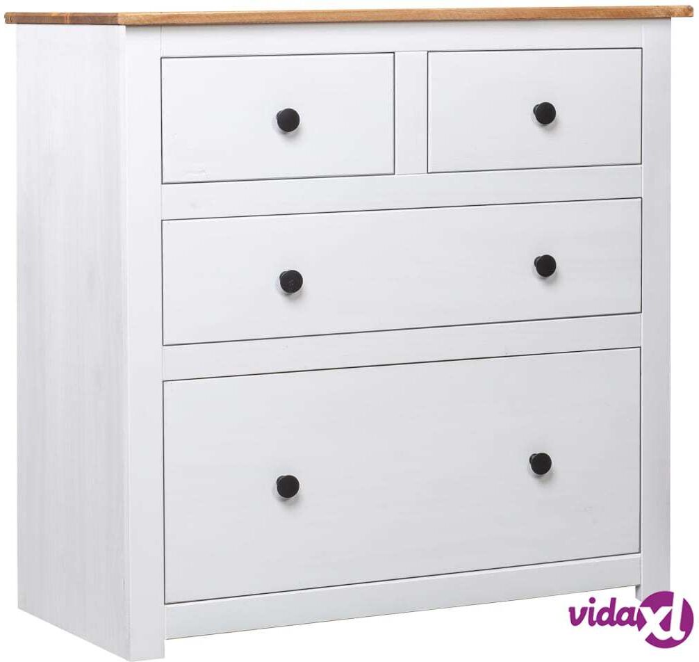 vidaXL Sideboard White 80x40x83 cm Pinewood Panama Range