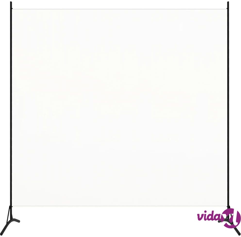 vidaXL 1-Panel Room Divider Cream White 175x180 cm