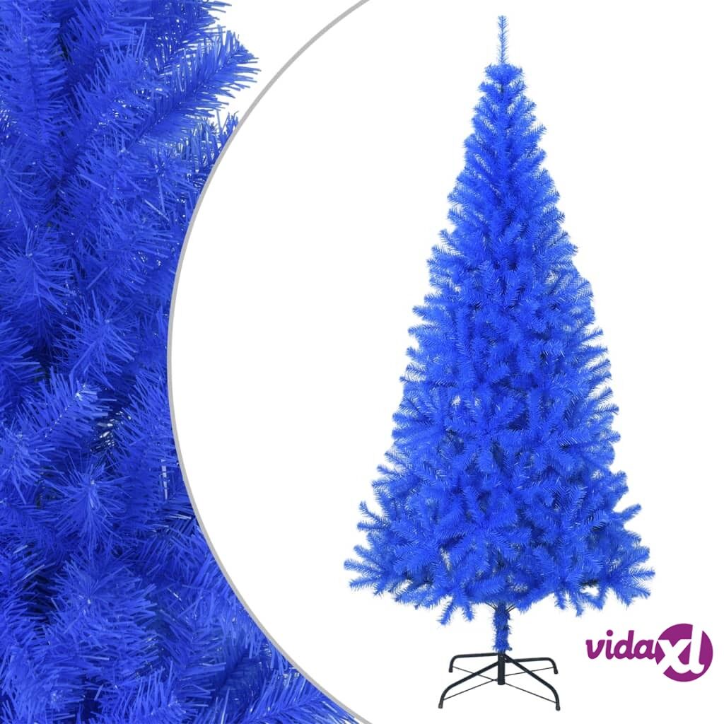 vidaXL Artificial Christmas Tree with Stand Blue 240 cm PVC