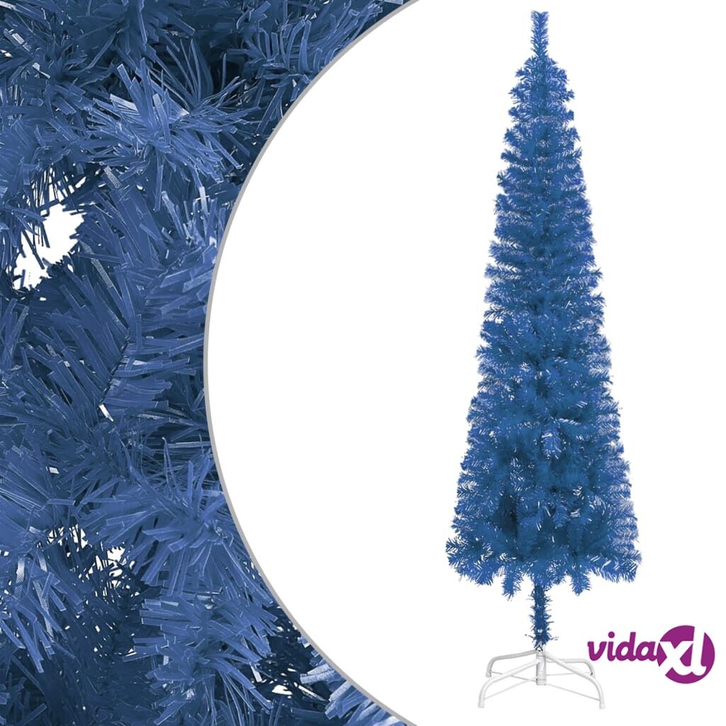 vidaXL Slim Christmas Tree Blue 240 cm