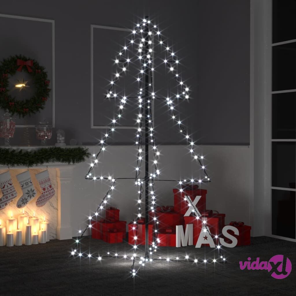 vidaXL Christmas Cone Tree 200 LEDs Indoor and Outdoor 98x150 cm