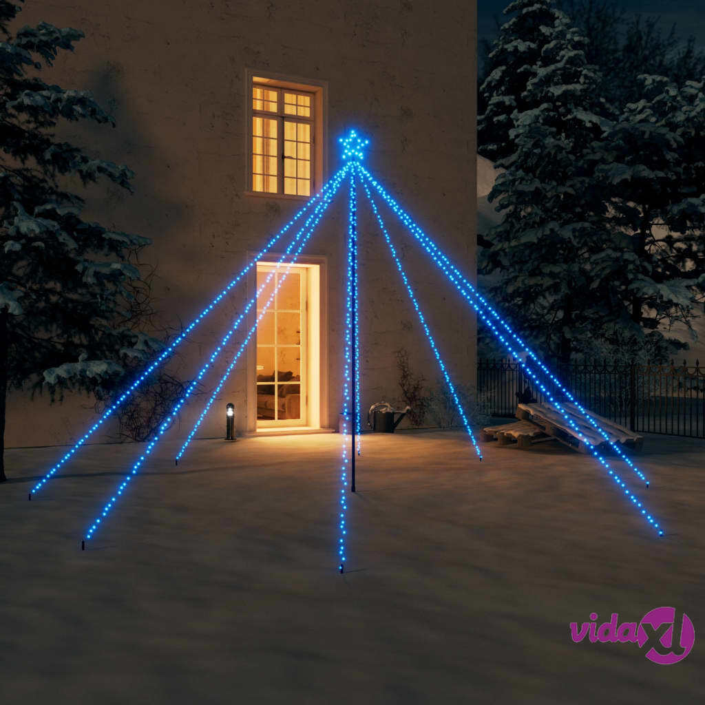 vidaXL Christmas Tree Lights Indoor Outdoor 576 LEDs Blue 3.6 m