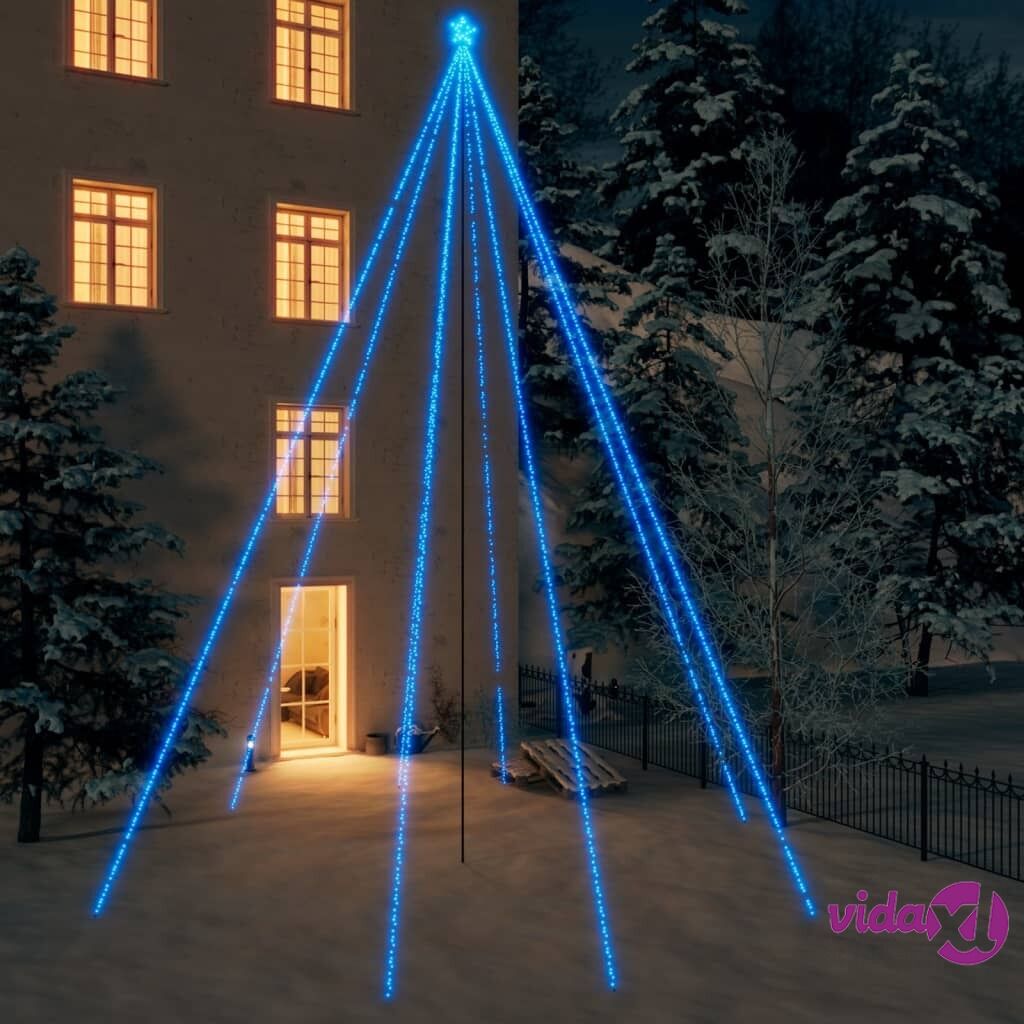 vidaXL Christmas Tree Lights Indoor Outdoor 1300 LEDs Blue 8 m