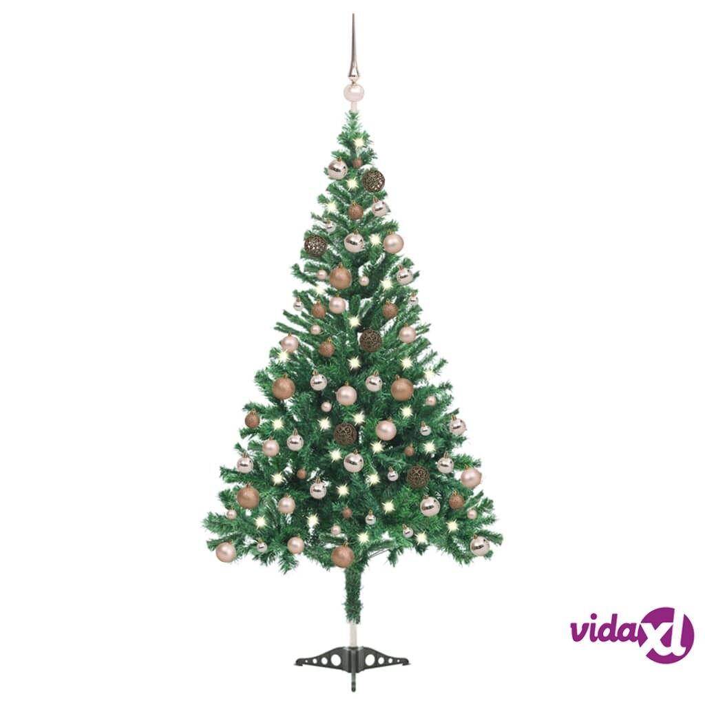 vidaXL Artificial Christmas Tree with LEDs&Ball Set 120 cm 230 Branches