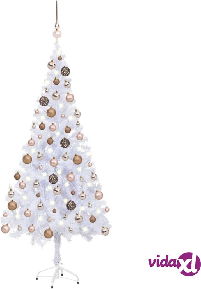 vidaXL Artificial Christmas Tree with LEDs&Ball Set 180cm 620 Branches