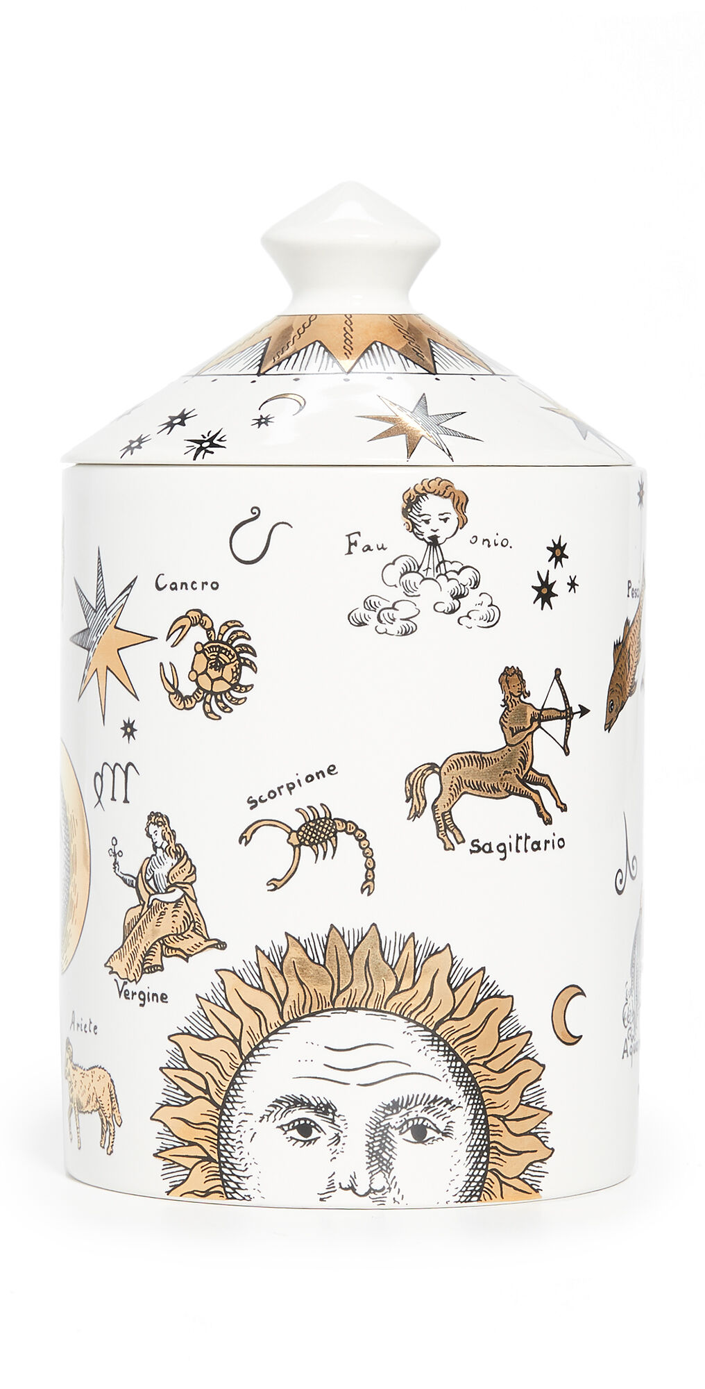 Fornasetti Fornasetti Scented Astronomici Candle Gold/Multi One Size    size: