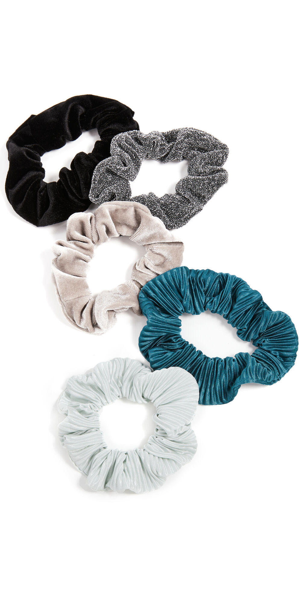 Kitsch Holiday Scrunchie Set Snowy Mist One Size    size: