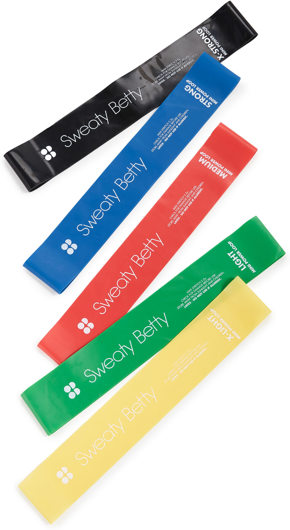 Sweaty Betty SB Power Loop Resistance Band 5 Pack Multi One Size    size: