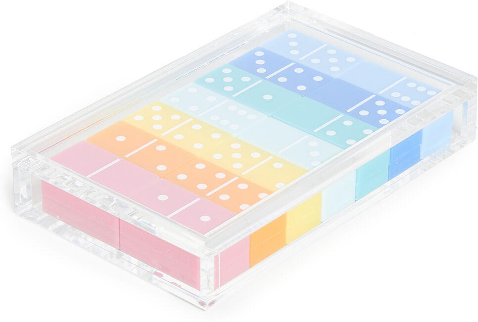 Shopbop Home Shopbop @Home Tizo Lucite Multi Color Domino Set Multi One Size    size: