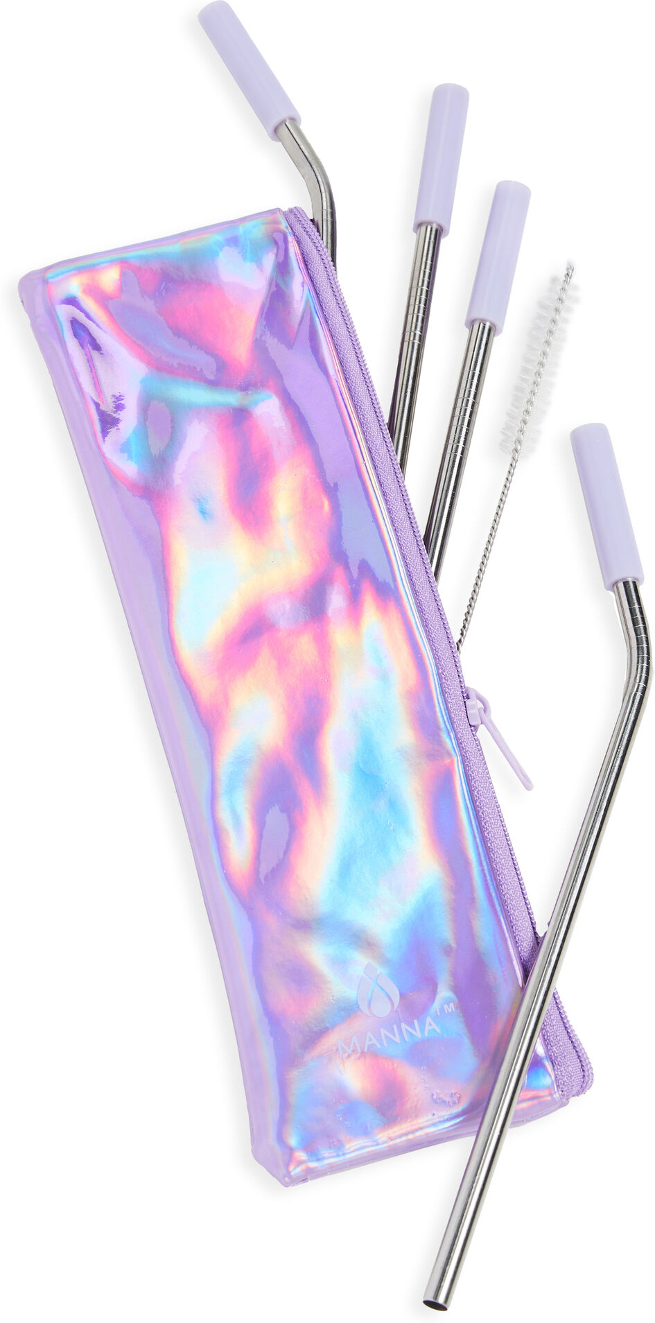 Shopbop Home Shopbop @Home 6pc Straws W/ Tips Purple Iridescent One Size    size: