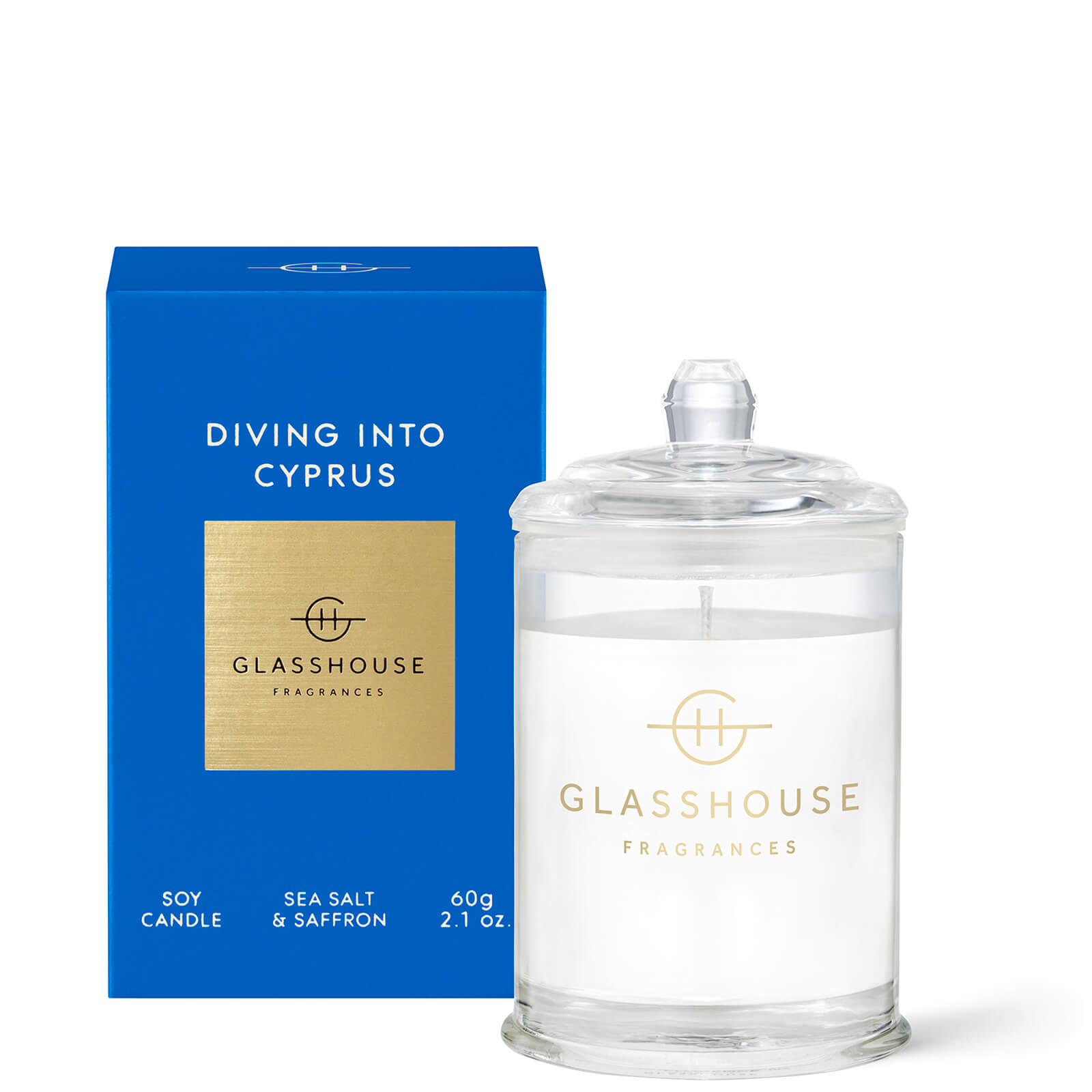 Glasshouse Fragrances Glasshouse Diving into Cyprus Candle 60g