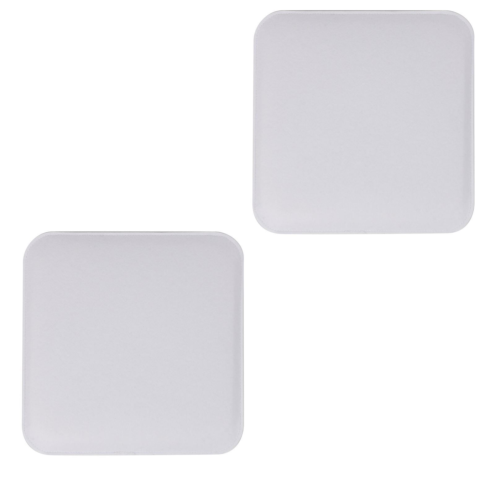 IDIMEX Lot de 2 coussins d'assise ROMEO, en tissu blanc