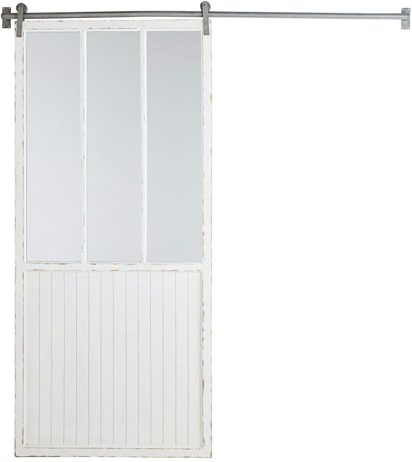 Maisons du Monde Miroir coulissant blanc 187x210