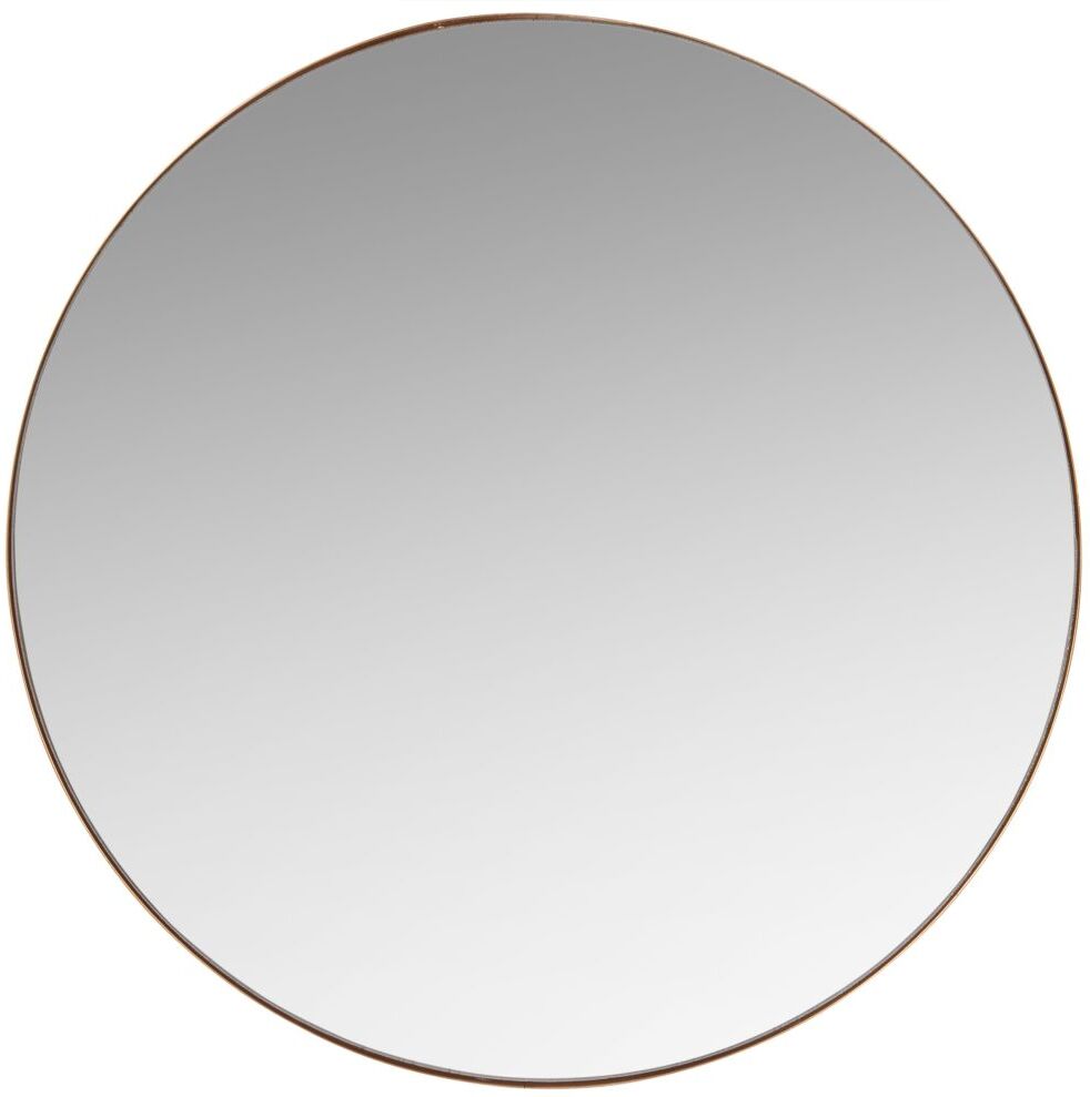 Maisons du Monde Miroir rond en métal doré mat D48