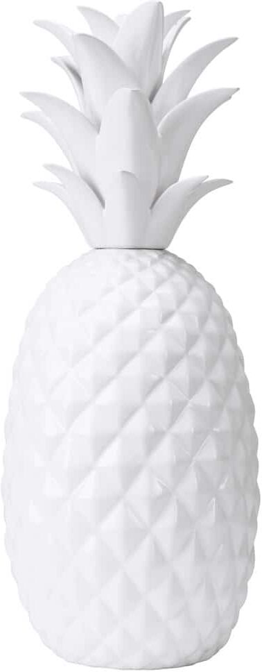 Maisons du Monde Statue ananas en céramique blanche D.44cm