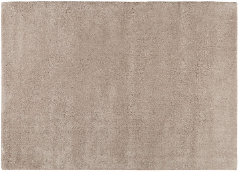 Maisons du Monde Tapis à poils courts en laine taupe clair 160x230